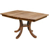 Charleston Single Pedestal Hickory Wood Extending Dining Table | CO