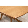 Charleston Double Pedestal Oak Wood Amish Extending Dining Table | FW