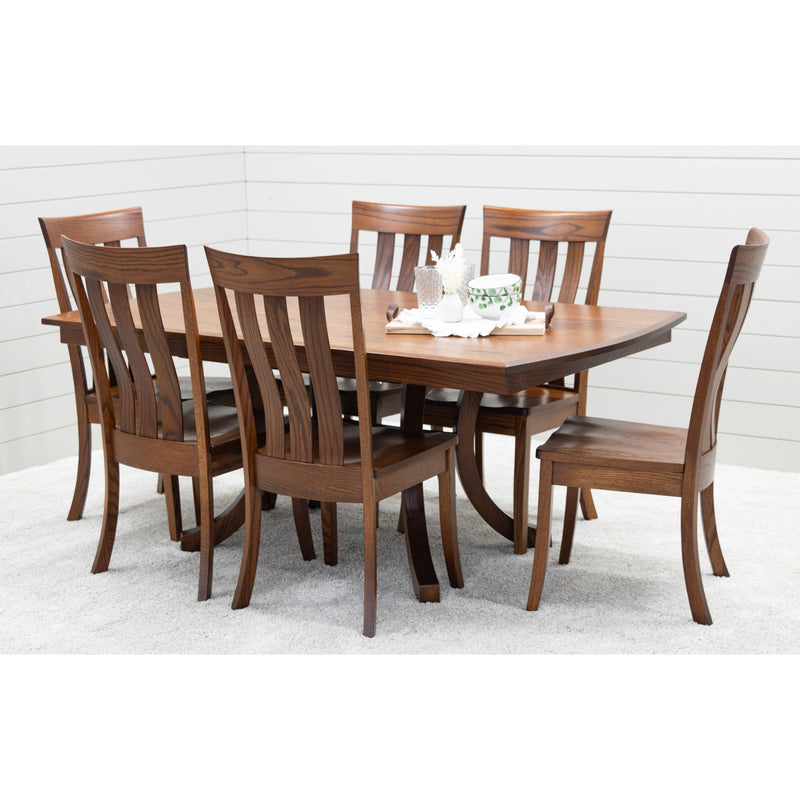 Crestline Oak Wood Amish Side Dining Chair | MC
