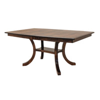 Charleston Double Pedestal Maple Wood Amish Extending Dining Table | ASB
