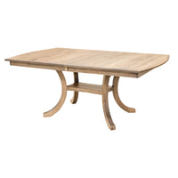 Charleston Double Pedestal Maple Wood Amish Extending Dining Table | DS
