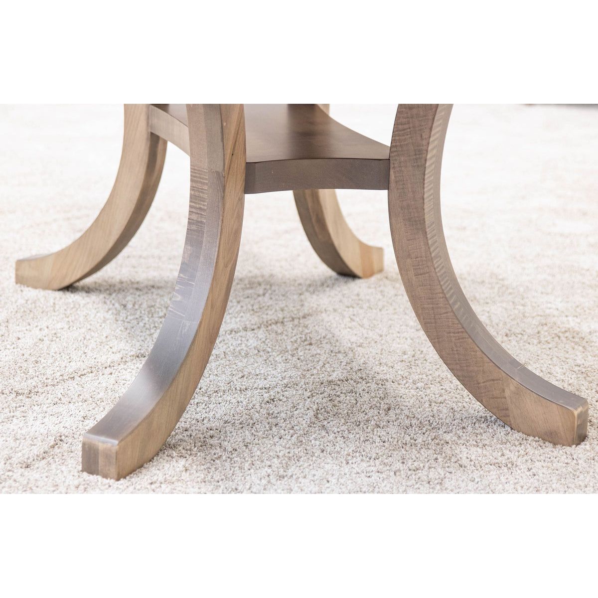 Charleston Double Pedestal Maple Wood Amish Extending Dining Table | DS