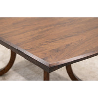 Charleston Double Pedestal Cherry Wood Amish Extending Dining Table | ASB