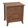 Apple Creek Oak Wood Enclosed Square Chairside End Table | ASB