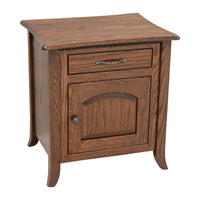 Apple Creek Oak Wood Enclosed Square Chairside End Table | ASB