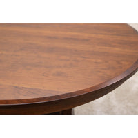 Charleston Round Single Pedestal Cherry Wood Extending Dining Table | MC