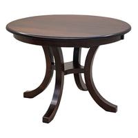Charleston Round Single Pedestal Maple Wood Extending Dining Table | RC