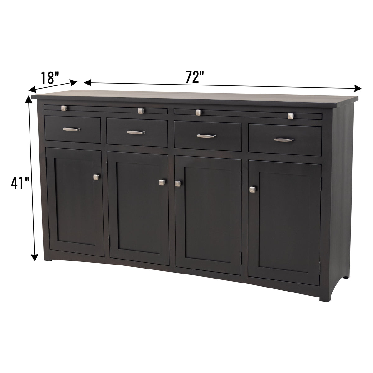 Apple Creek Settler's Black Wood Buffet | M-EB
