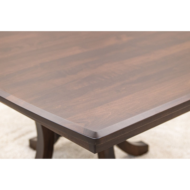 Charleston Single Pedestal Maple Wood Extending Dining Table | BV