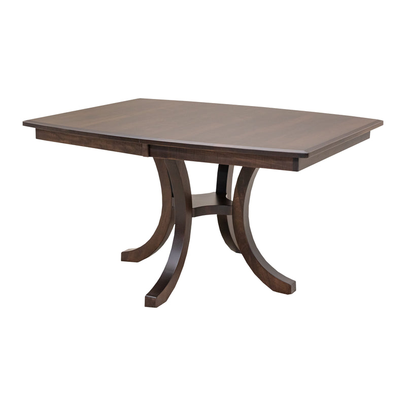 Charleston Single Pedestal Maple Wood Extending Dining Table | BV