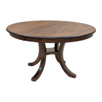 Charleston Round Single Pedestal Maple Wood Extending Dining Table | ASB