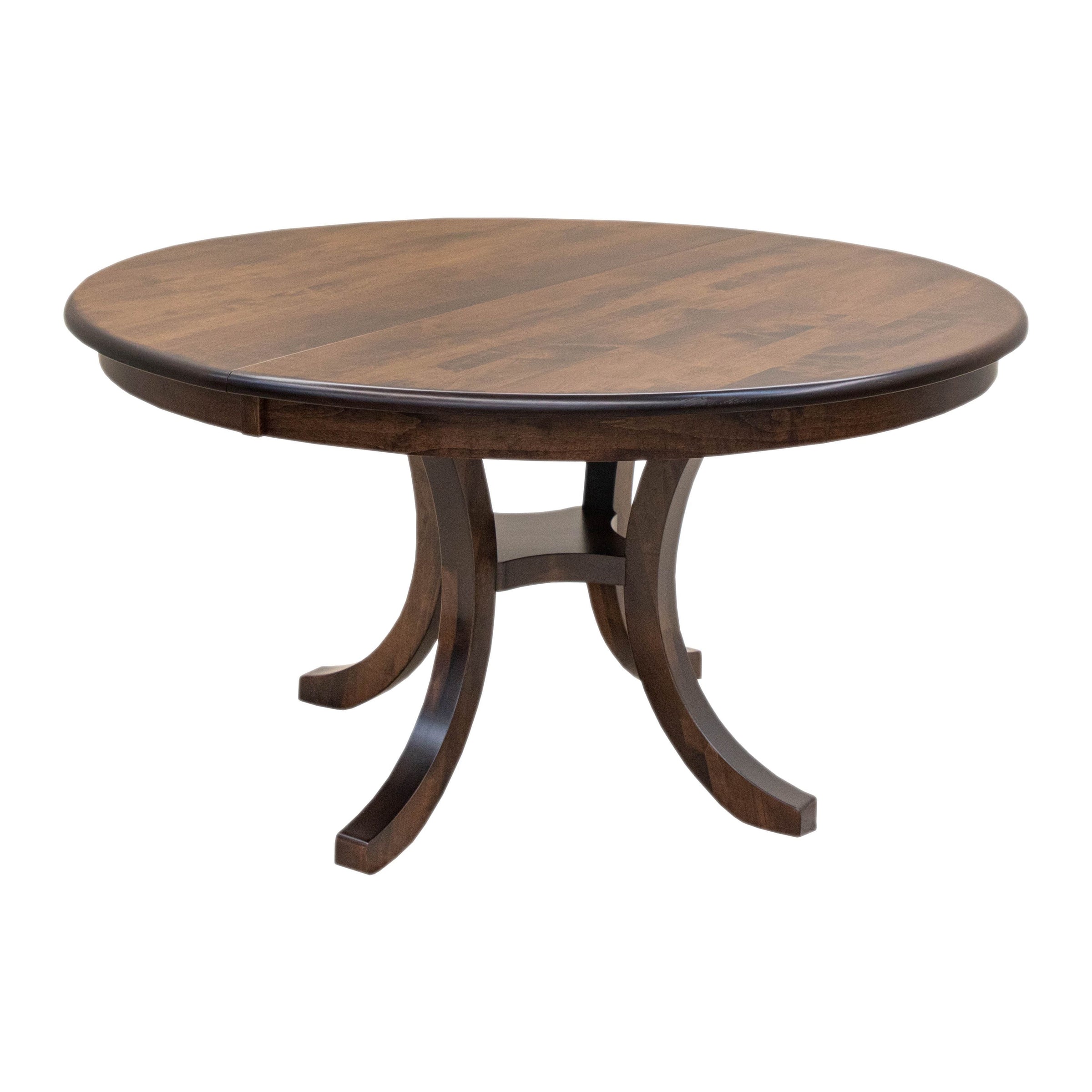 Charleston Round Single Pedestal Maple Wood Extending Dining Table | ASB