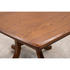 Charleston Single Pedestal Oak Wood Extending Dining Table | MC