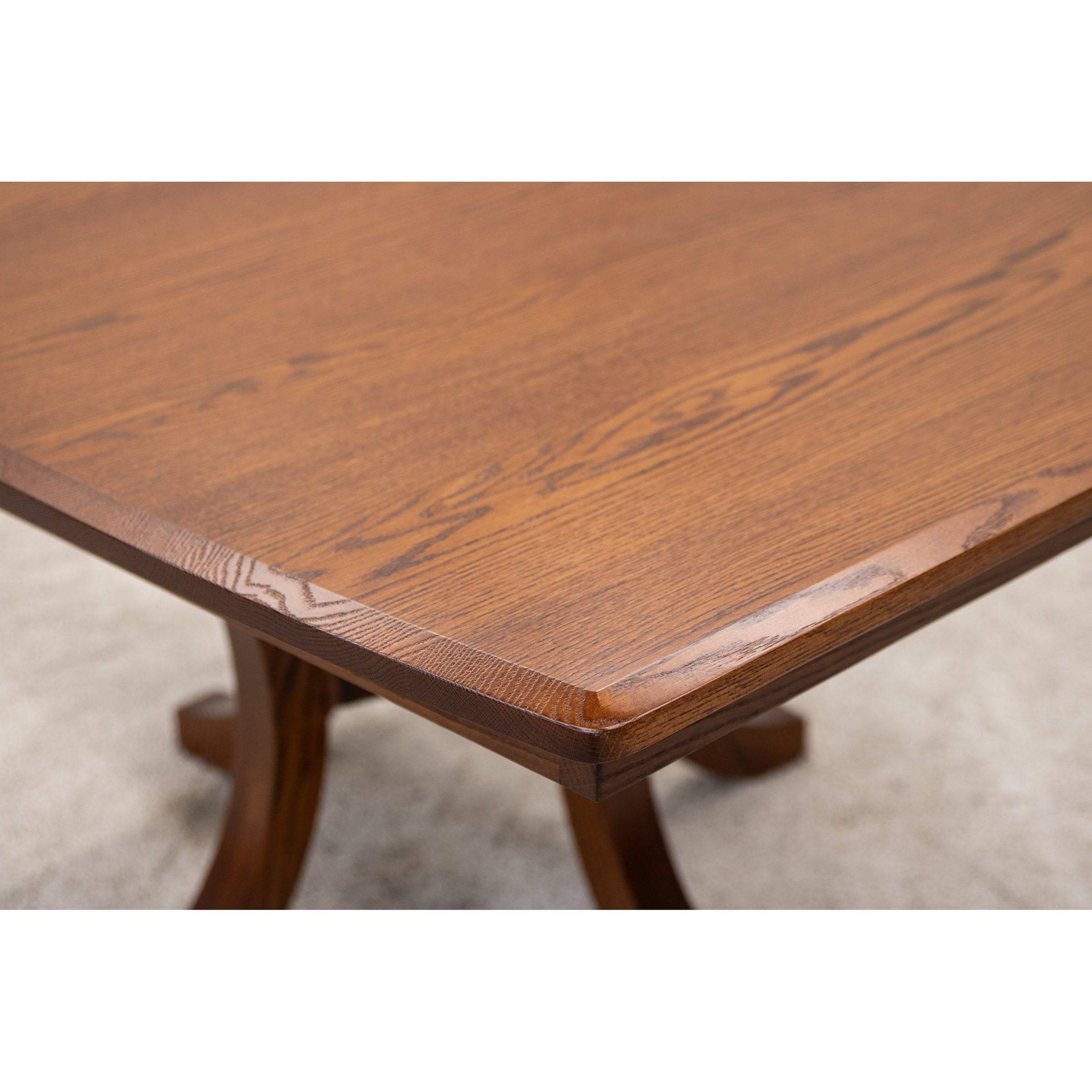 Charleston Single Pedestal Oak Wood Extending Dining Table | MC