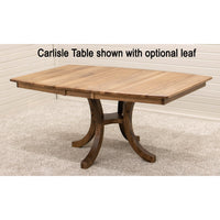Charleston Single Pedestal Black & Cherry Wood Extending Dining Table | M-EB&CHY-MC