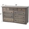 Cameron Amish 9-Drawer Tall Dresser