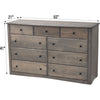Cameron Amish 9-Drawer Tall Dresser