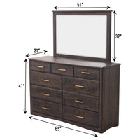Cameron Amish 9-Drawer Tall Dresser