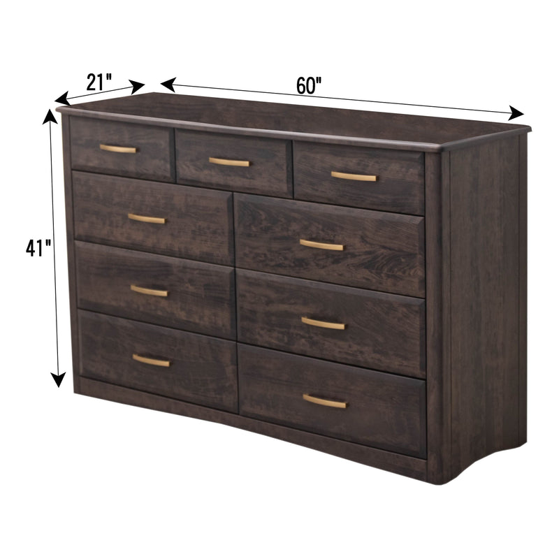 Cameron Amish 9-Drawer Tall Dresser