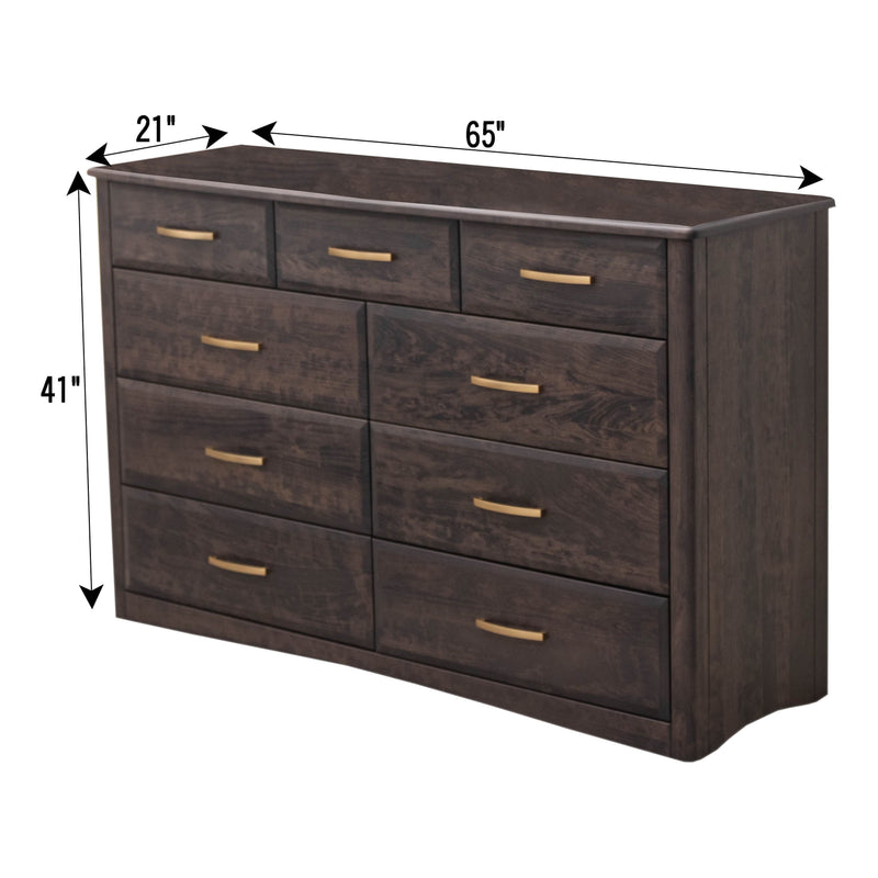 Cameron Amish 9-Drawer Tall Dresser