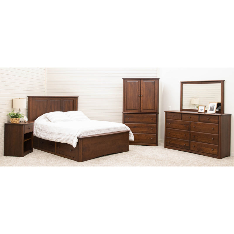 Cameron Amish 1-Drawer, Open Nightstand