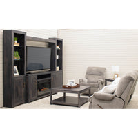 Weston Maple Wood Entertainment Center with Electric Fireplace | SB