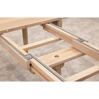 Caitlyn Mid Century Hickory Wood Extending Dining Table | WB
