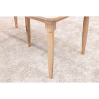 Caitlyn Mid Century Quarter Sawn White Oak Wood Extending Dining Table | LAT