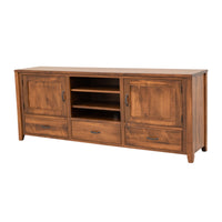 Mid Century 75" Maple Wood TV Console | BOS