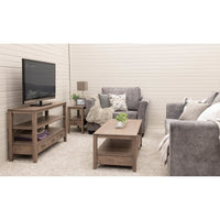 Mid Century Maple Wood Rectangle Open Coffee Table | DB