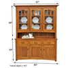 Amish Mission Quarter Sawn White Oak Wood Hutch | MC