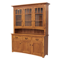 Amish Mission Oak Wood Hutch | MC