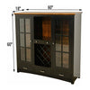 Carson Shaker Black & Wood Wine Pantry - Large | M-EB&E-MC