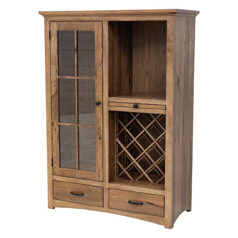 Carson Shaker Hickory Wood Wine Pantry - Small | CO