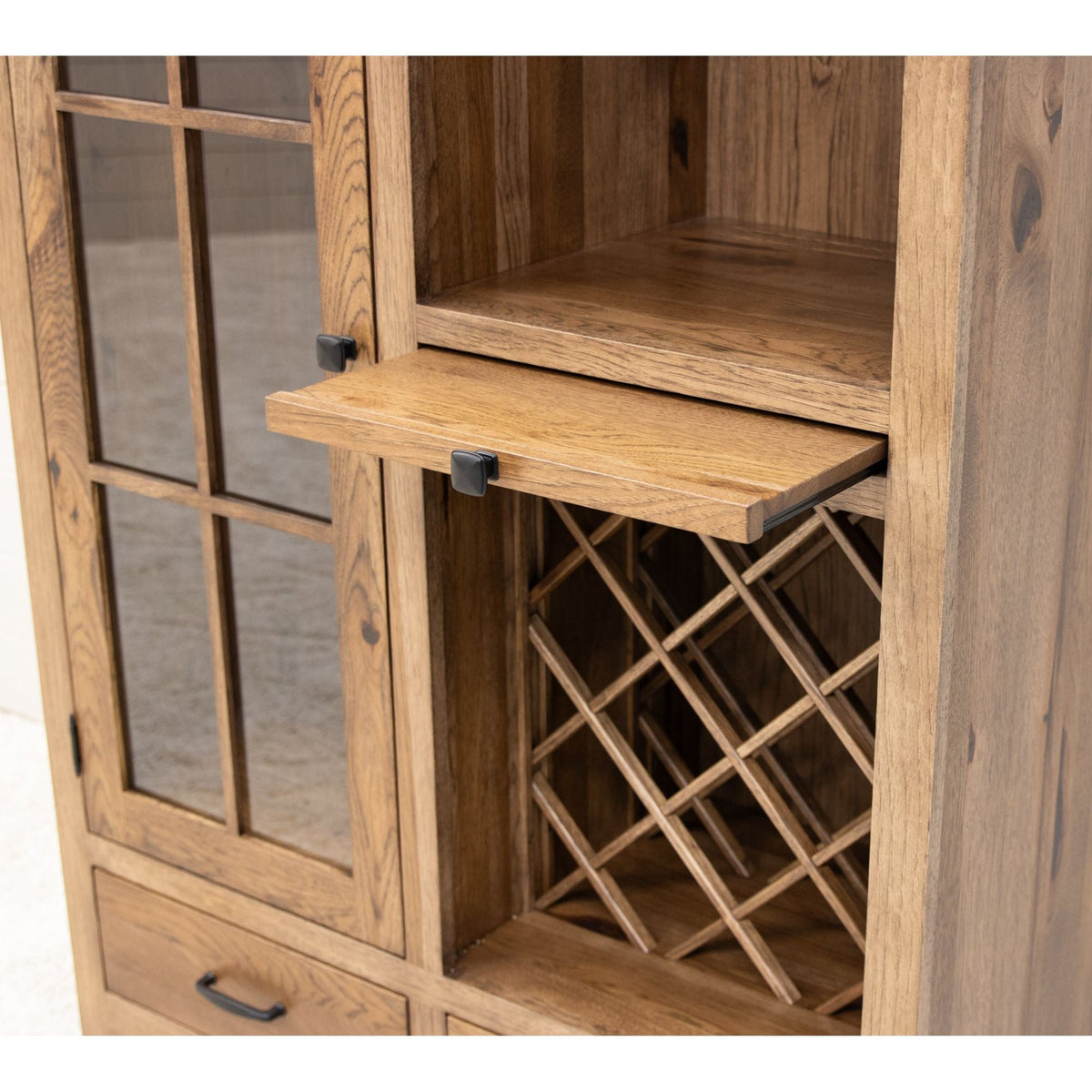 Carson Shaker Hickory Wood Wine Pantry - Small | CO