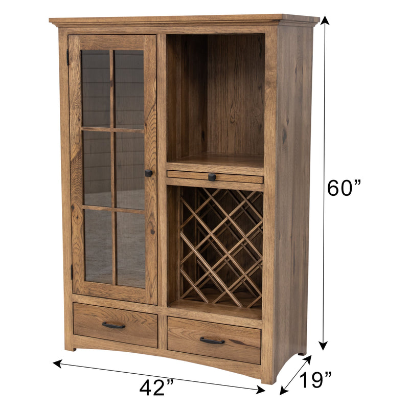 Carson Shaker Maple Wood Wine Pantry - Small | BOS