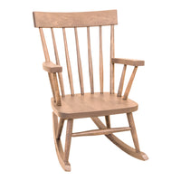 Child's Amish Maple Wood Comb Back Rocker | DS