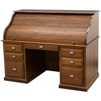 Consecutive Quarter Sawn White Oak Wood Rolltop Desk | ASB