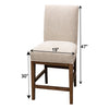 Chestnut Upholstered 24" Bar Stool | 22-63