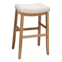 Coastal 24" Hickory Wood Bar Stool | CO