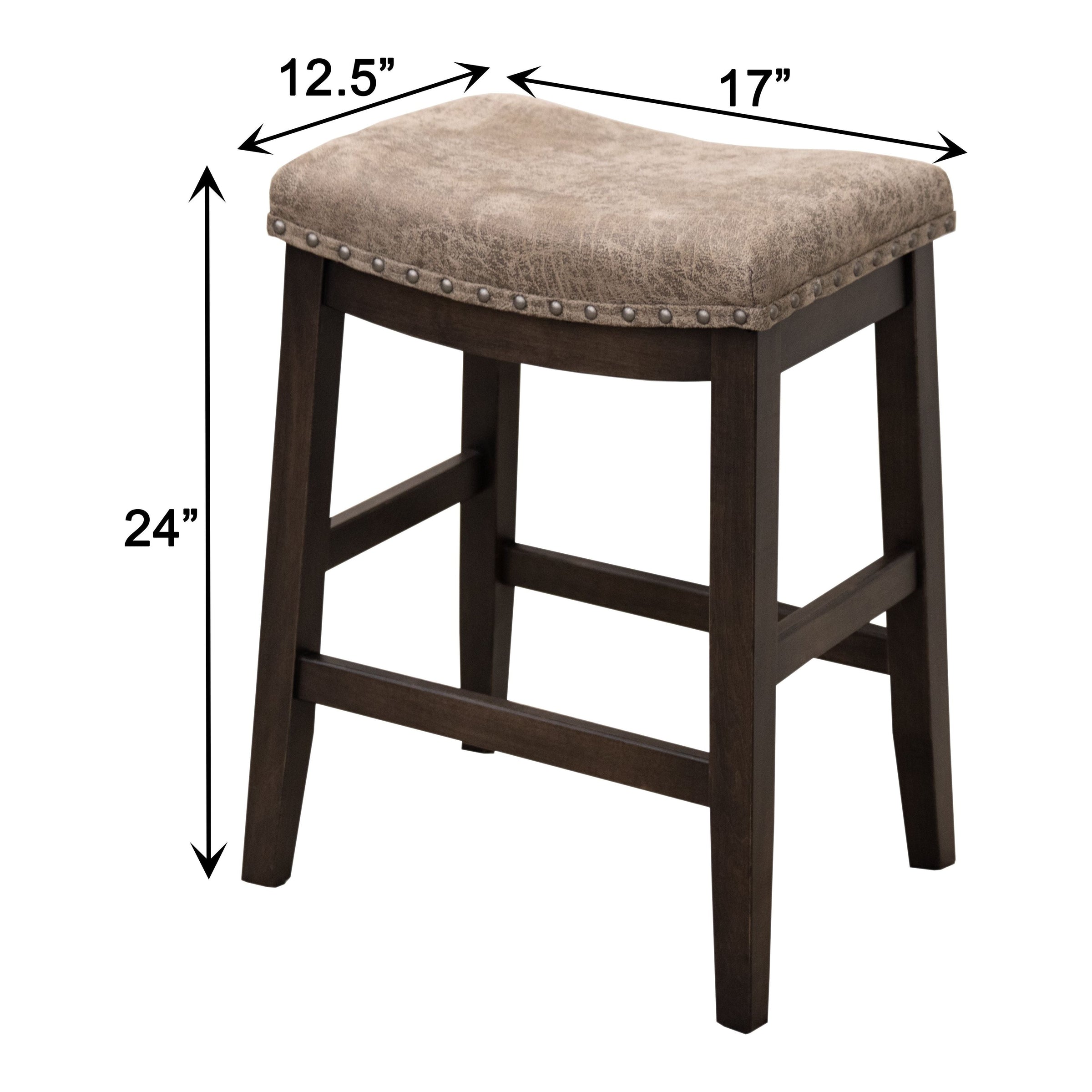 Coastal 24" Hickory Wood Bar Stool | CO