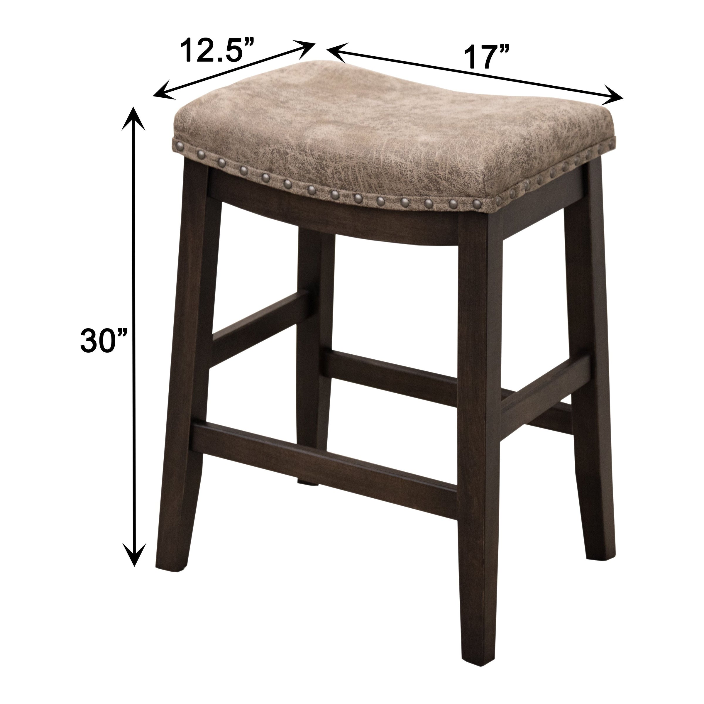 Coastal 24" Hickory Wood Bar Stool | CO