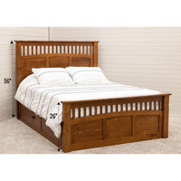 Cortland Amish Mission Storage Platform Bed
