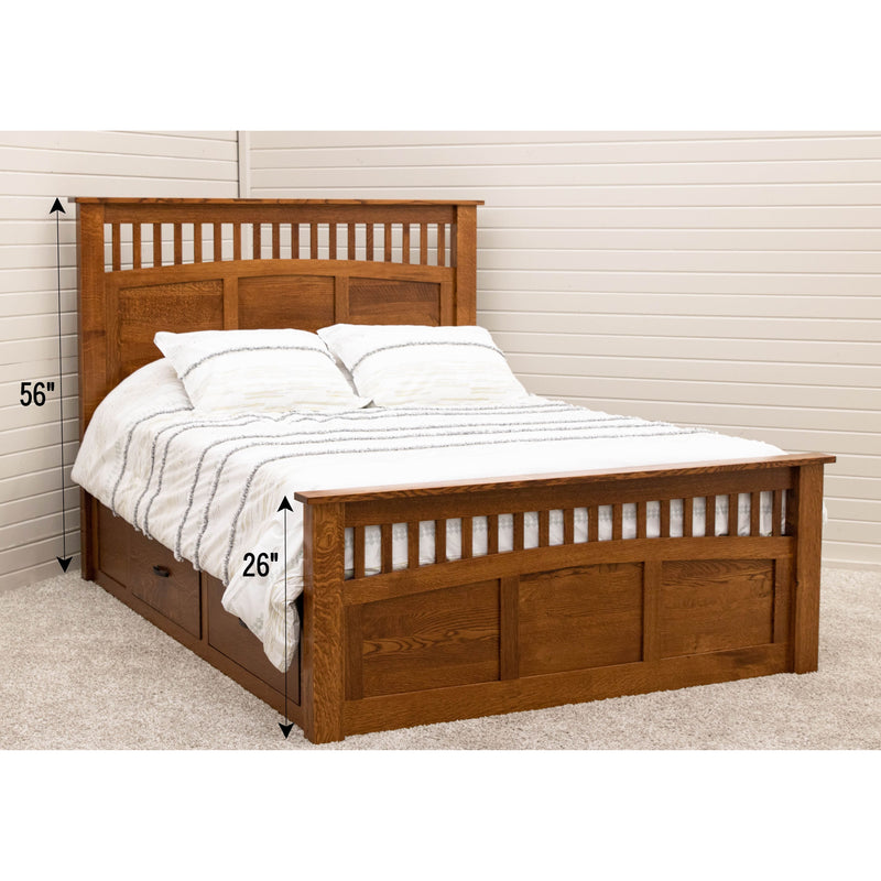 Cortland Amish Mission Storage Platform Bed