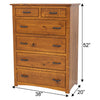 Cortland Amish Mission Chest of Drawers