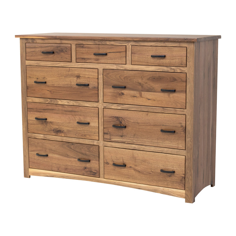 Millersburg Amish 9-Drawer Tall Dresser