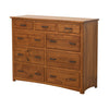 Cortland Amish Mission 9-Drawer Tall Dresser