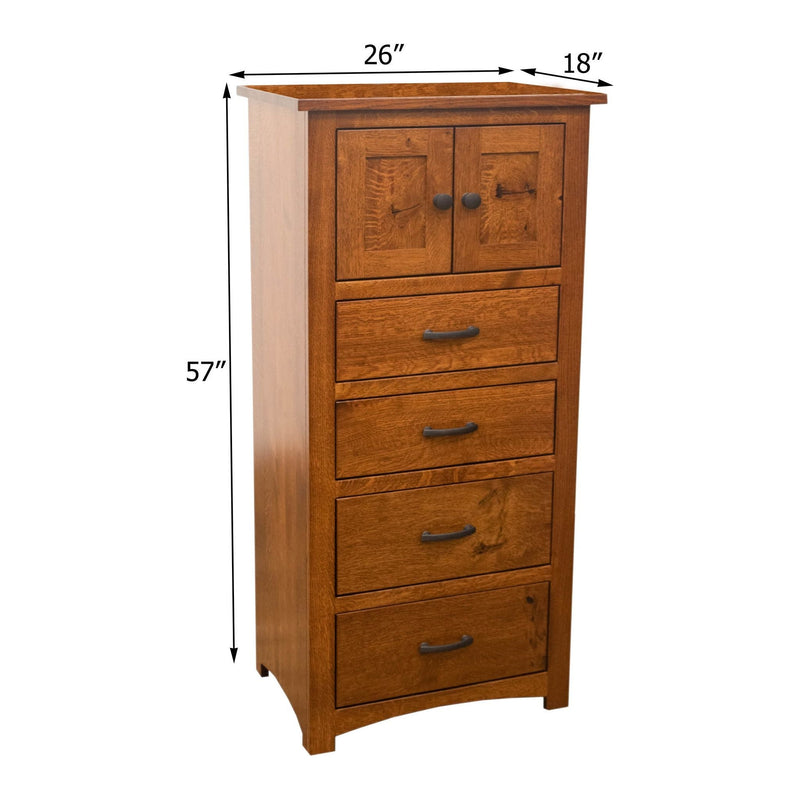 Cortland Amish Mission 4-Drawer Lingerie Dresser