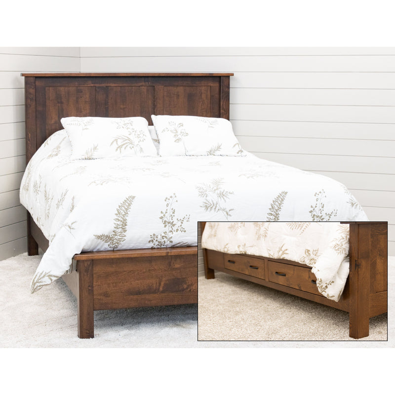 Millersburg Amish Wood Panel Bed