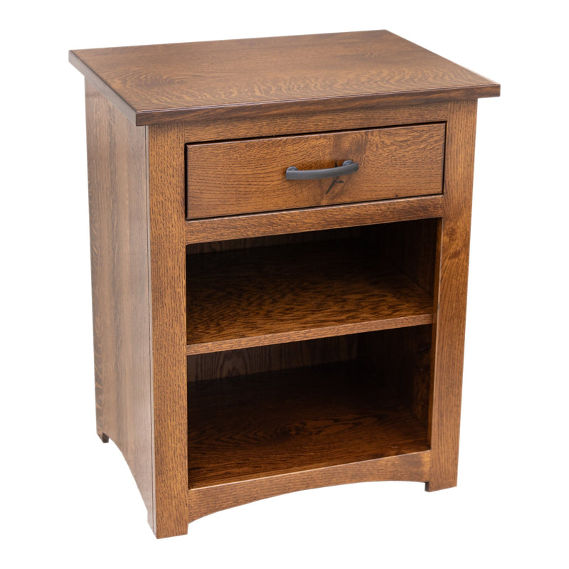 Millersburg Amish 1-Drawer, Open Nightstand
